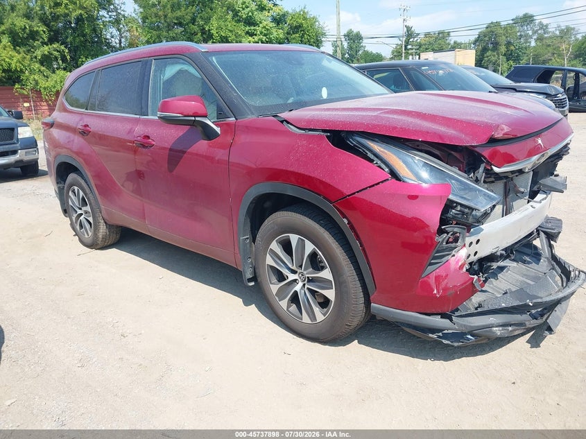 Vin: 5tdgzrbh0ms550152, lot: 46236602, toyota highlander xle 2021 img_1