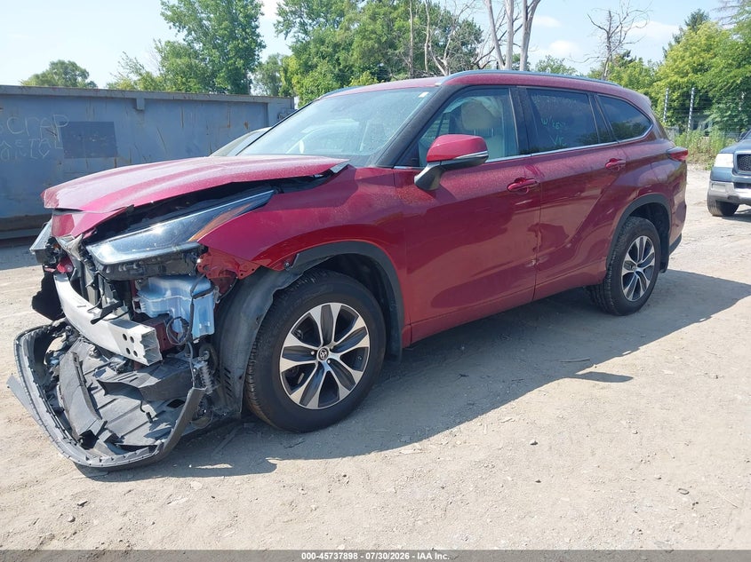 Vin: 5tdgzrbh0ms550152, lot: 46236602, toyota highlander xle 20212