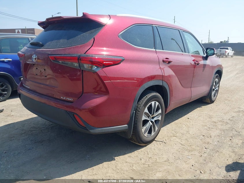 Vin: 5tdgzrbh0ms550152, lot: 46236602, toyota highlander xle 20214