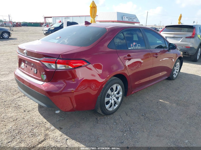 Vin: 5yfb4mde0sp235193, lot: 46236607, toyota corolla le 20254