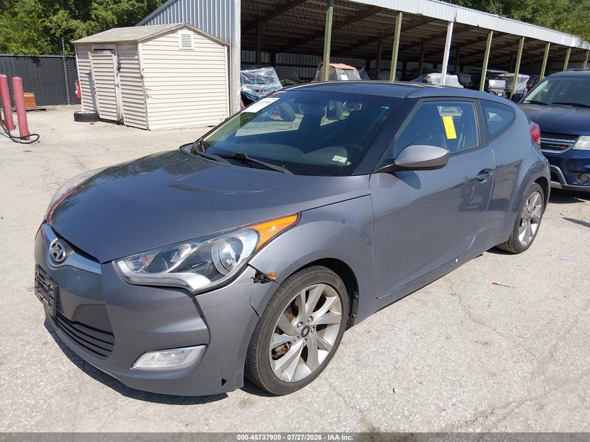 Vin: kmhtc6ad2hu312135, lot: 46236612, hyundai veloster 20172