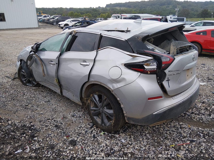 Vin: 5n1az2ds6mc127174, lot: 46236630, nissan murano platinum intelligent awd 20213