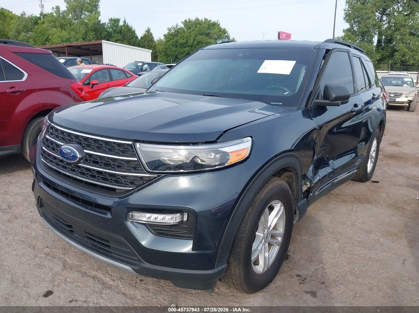 Vin: 1fmsk8dh9ngc46668, lot: 46236647, ford explorer xlt 20222