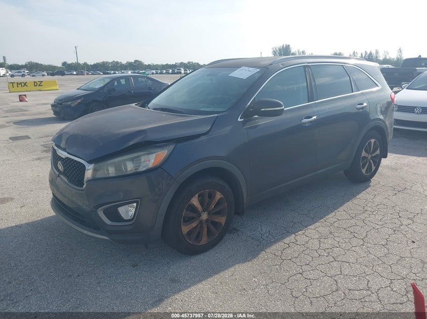 Vin: 5xyph4a53gg008462, lot: 46236661, kia sorento 3.3l ex 20162