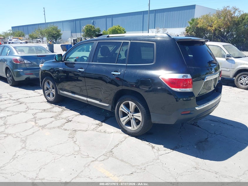Vin: 5tddk3eh4cs105587, lot: 46236676, toyota highlander limited v6 20123