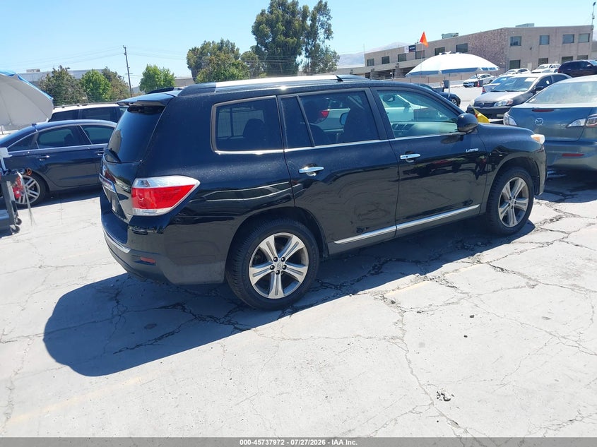 Vin: 5tddk3eh4cs105587, lot: 46236676, toyota highlander limited v6 20124
