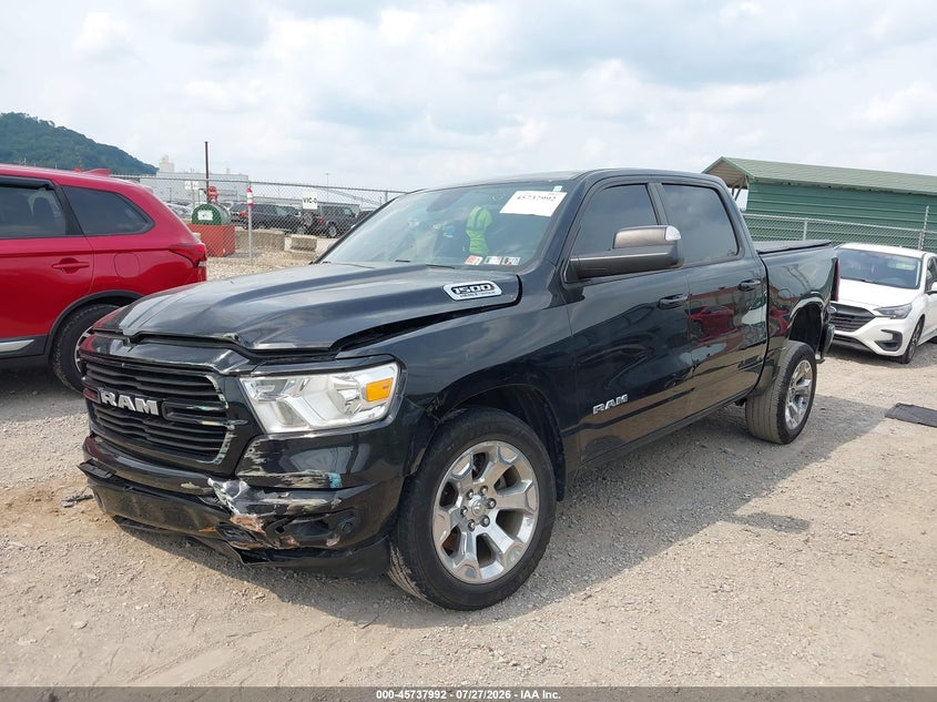 2021 RAM 1500, Front & Rear, IAAI, VIN 1C6SRFFT0MN803930 — photo 2