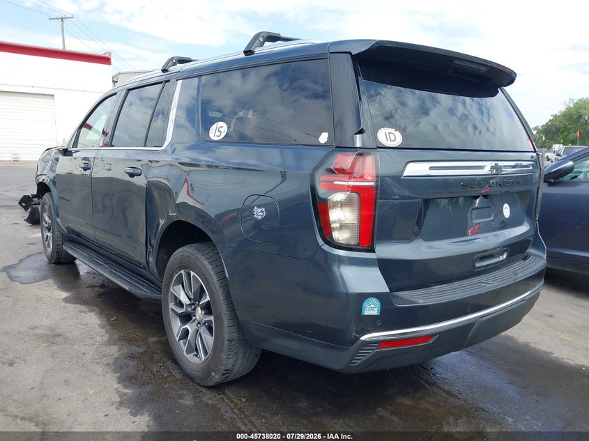 Vin: 1gnskbkd2mr441927, lot: 46236724, chevrolet suburban 4wd ls 20213