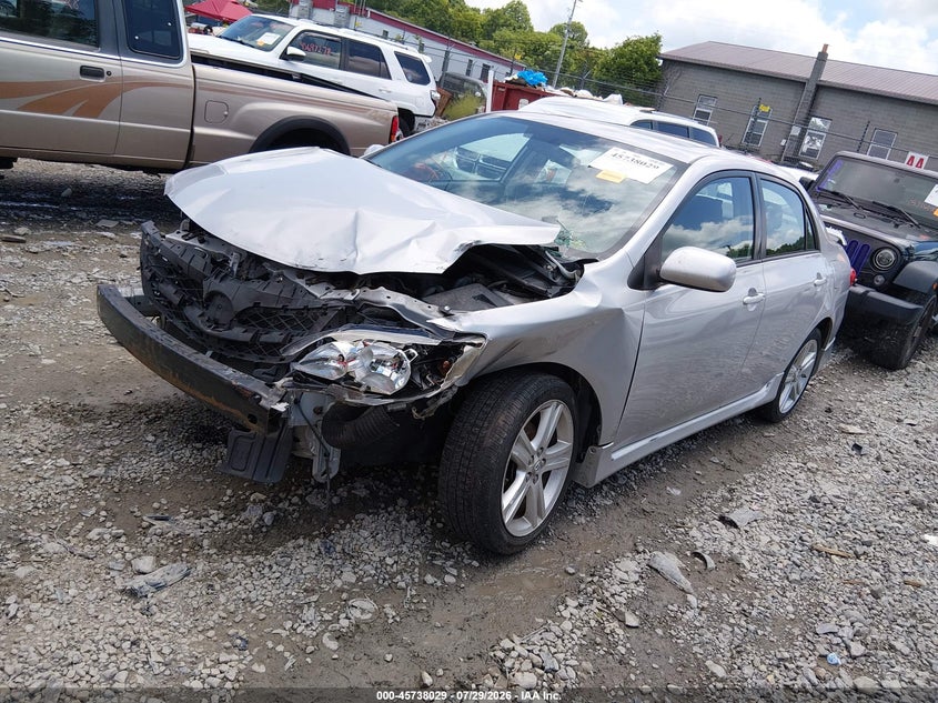 Vin: 2t1bu4ee4dc109534, lot: 46236733, toyota corolla s 20132