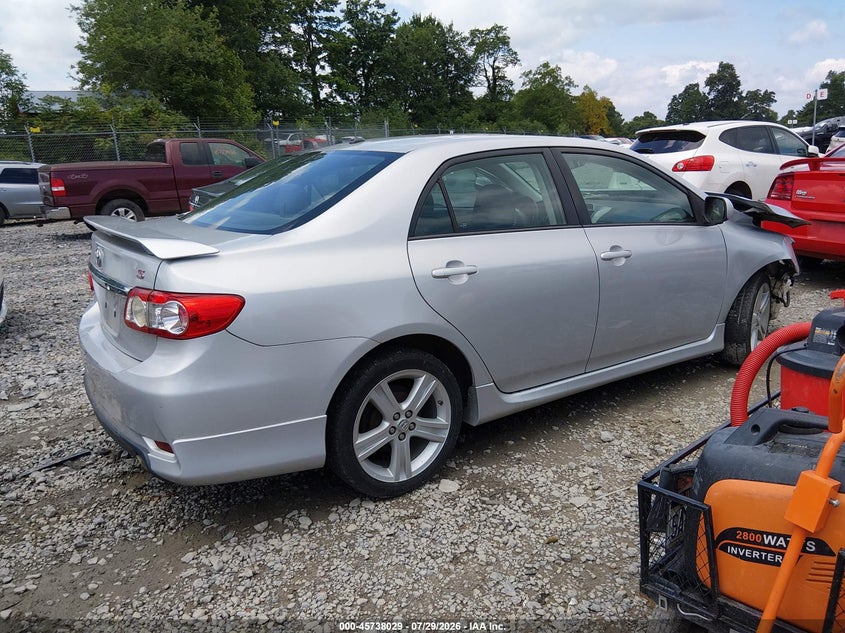 Vin: 2t1bu4ee4dc109534, lot: 46236733, toyota corolla s 20134
