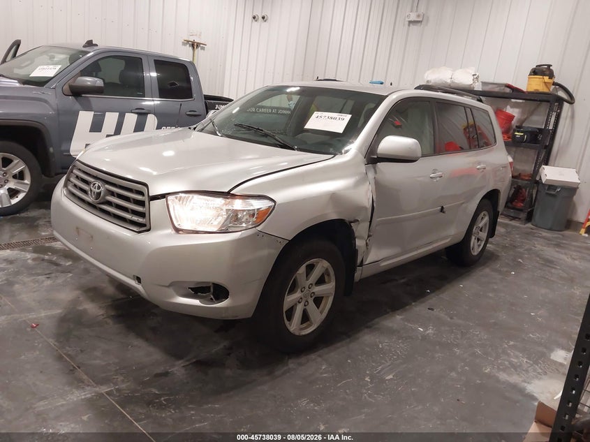 2008 Toyota Highlander, Left & Right Side, IAAI, VIN JTEES41A982107543 — photo 2
