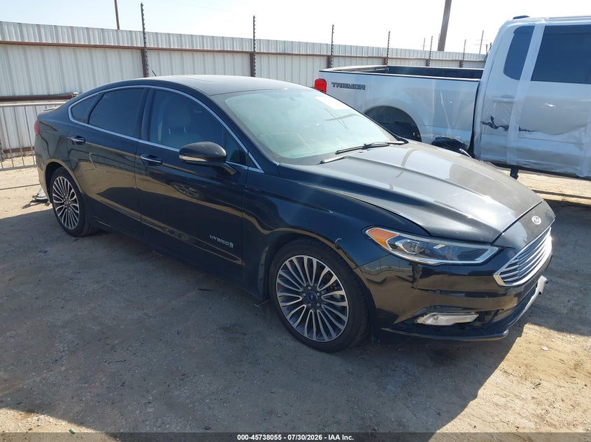 Vin: 3fa6p0ru2hr316089, lot: 46236759, ford fusion hybrid titanium 2017 img_1