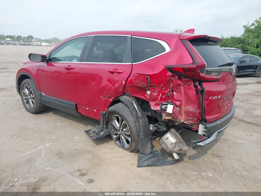 Vin: 2hkrw2h89nh619234, lot: 46236805, honda cr-v awd ex-l 20223