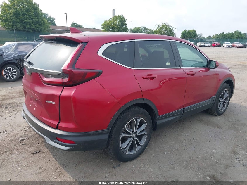 Vin: 2hkrw2h89nh619234, lot: 46236805, honda cr-v awd ex-l 20224