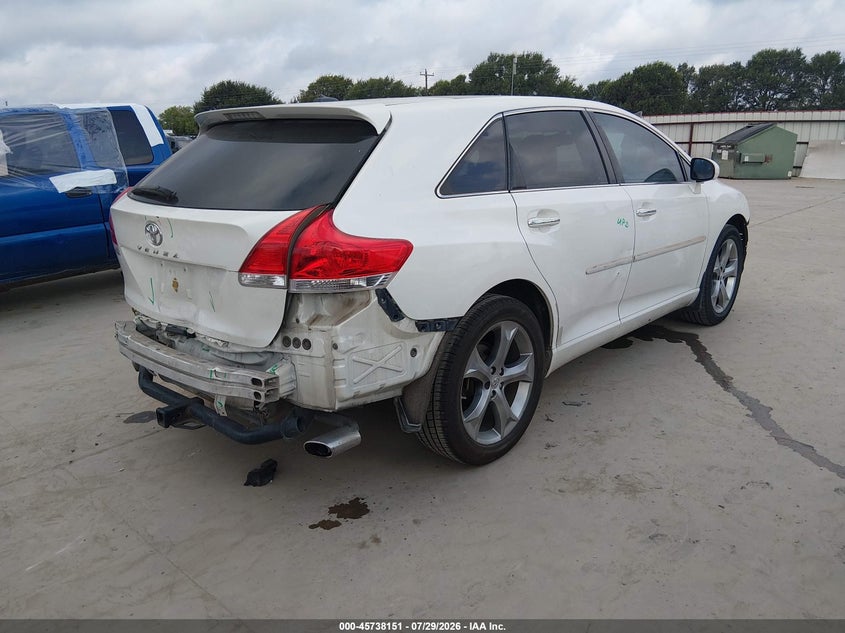Vin: 4t3zk3bb4au023912, lot: 46236853, toyota venza base v6 20104