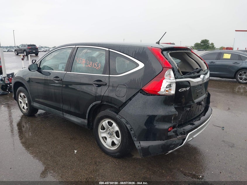 Vin: 2hkrm3h35gh503791, lot: 46236861, honda cr-v lx 20163
