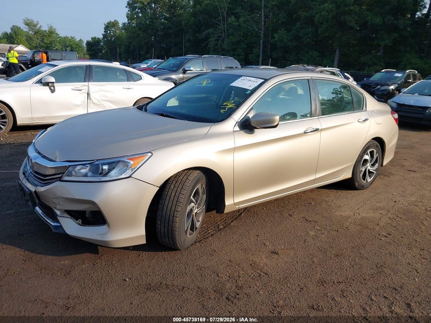 Vin: 1hgcr2f31ga027567, lot: 46236873, honda accord lx 20162