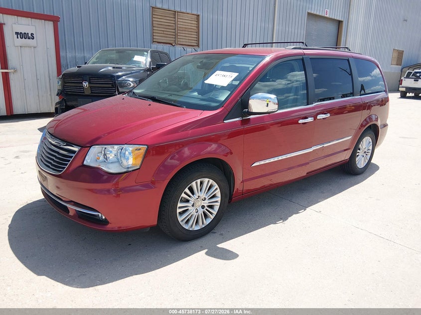 Vin: 2c4rc1cg7dr734529, lot: 46236877, chrysler town & country touring-l 20132