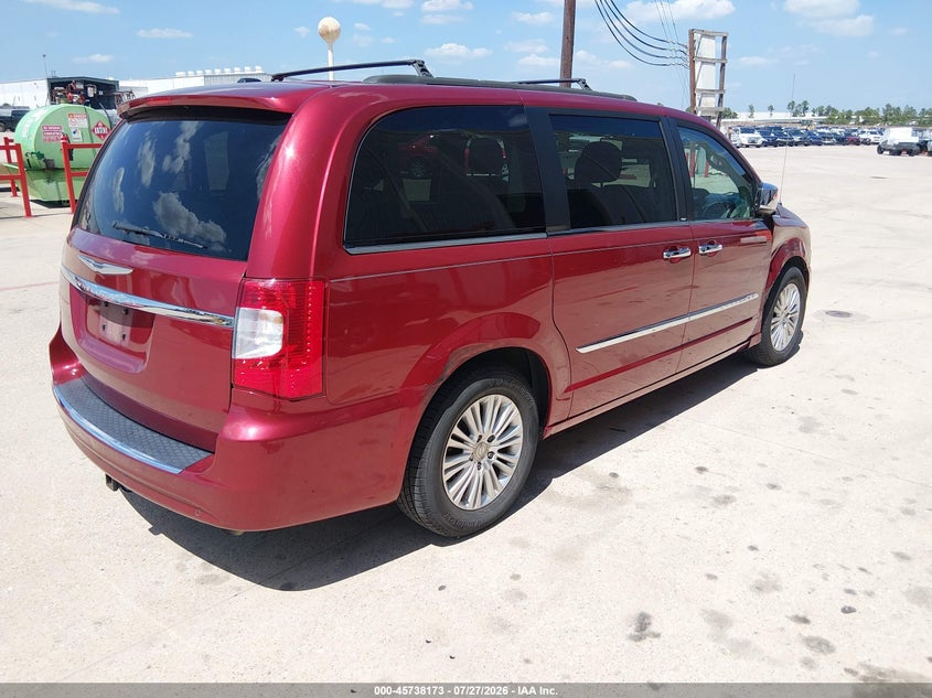 Vin: 2c4rc1cg7dr734529, lot: 46236877, chrysler town & country touring-l 20134