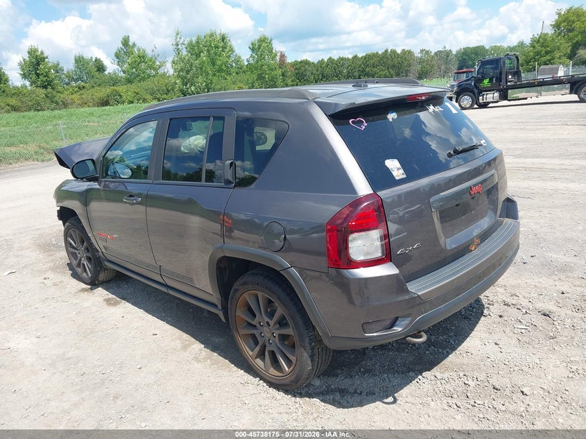 Vin: 1c4njdbb8gd730654, lot: 46236879, jeep compass 75th anniversary 20163