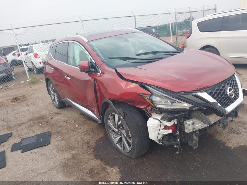 Vin: 5n1az2ms6kn107881, lot: 46236890, nissan murano s/sl/sv/platinum 2019 img_1