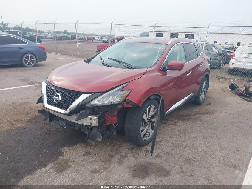 Vin: 5n1az2ms6kn107883, lot: 46236890, nissan murano sl 20192