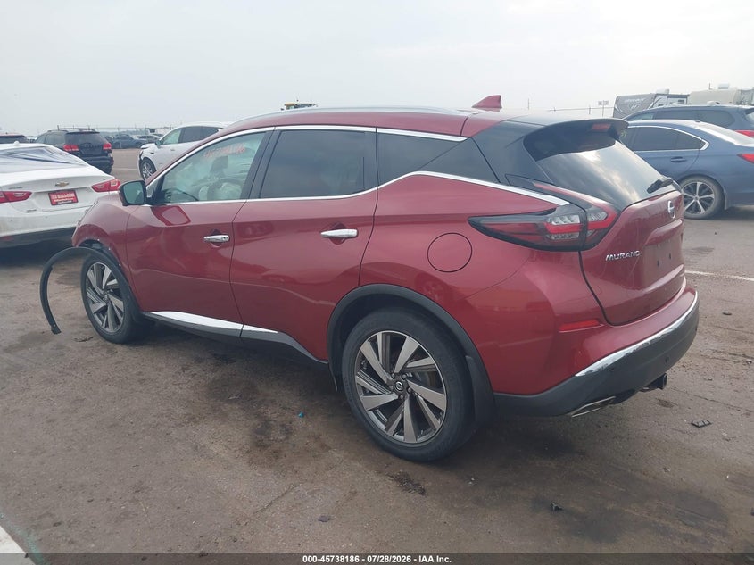 Vin: 5n1az2ms6kn107883, lot: 46236890, nissan murano sl 20193