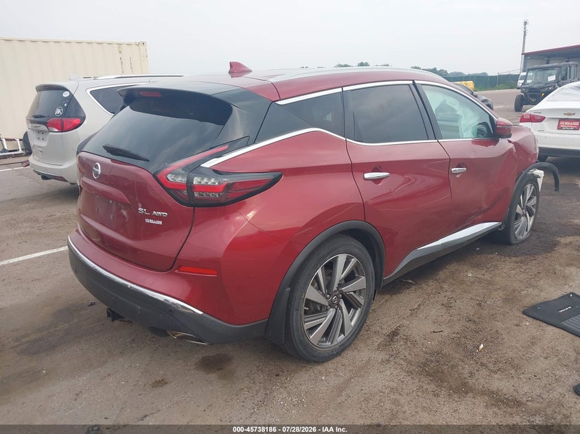 Vin: 5n1az2ms6kn107883, lot: 46236890, nissan murano sl 20194