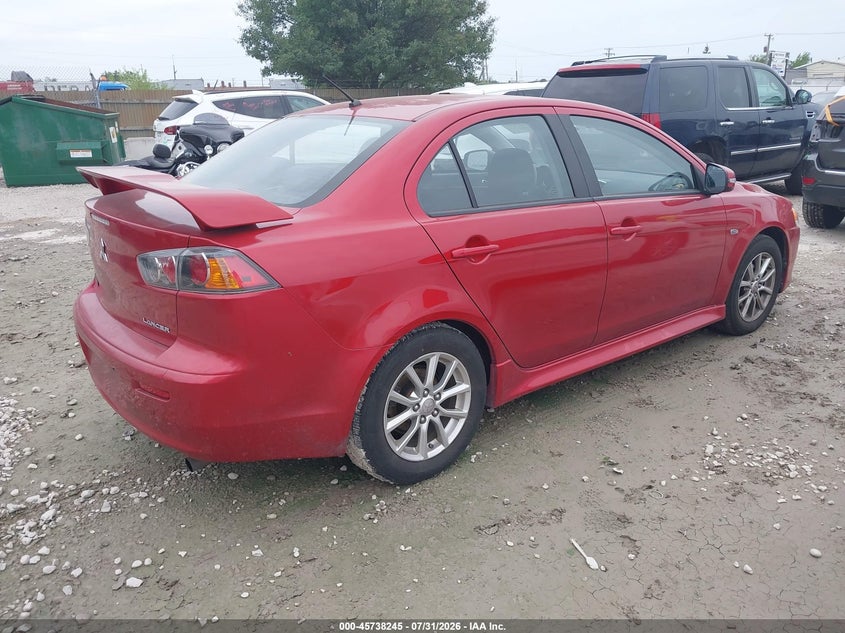 Vin: ja32u2fu5gu000368, lot: 46236949, mitsubishi lancer es 20164