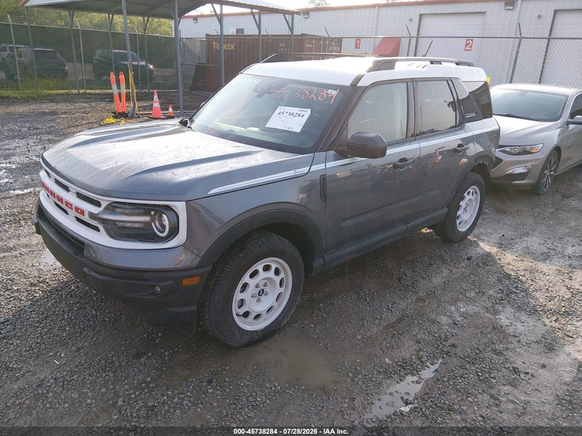 Vin: 3fmcr9g67rrf54744, lot: 46236988, ford bronco sport heritage 20242