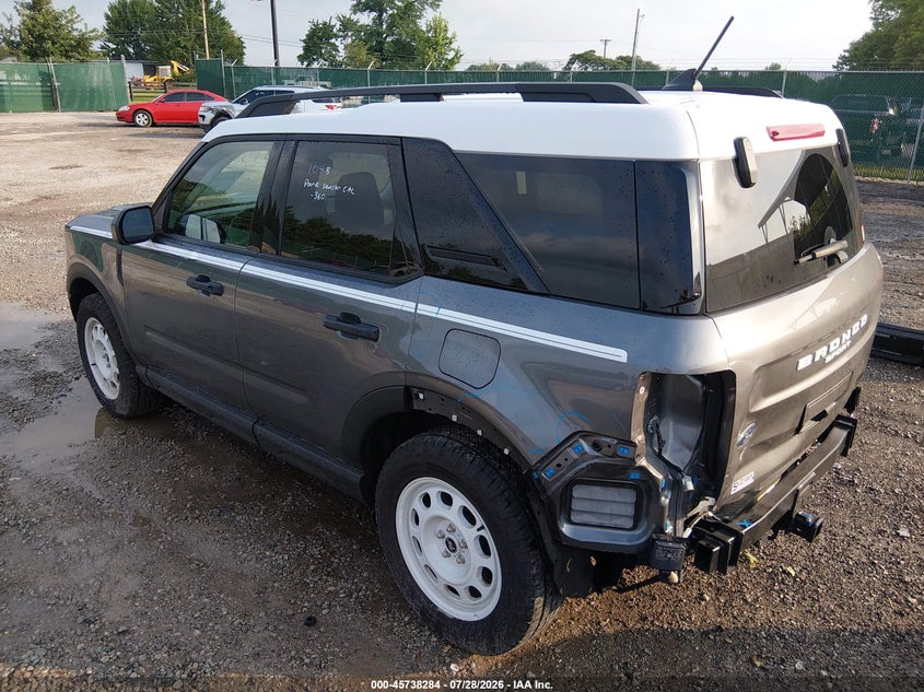 Vin: 3fmcr9g67rrf54744, lot: 46236988, ford bronco sport heritage 20243