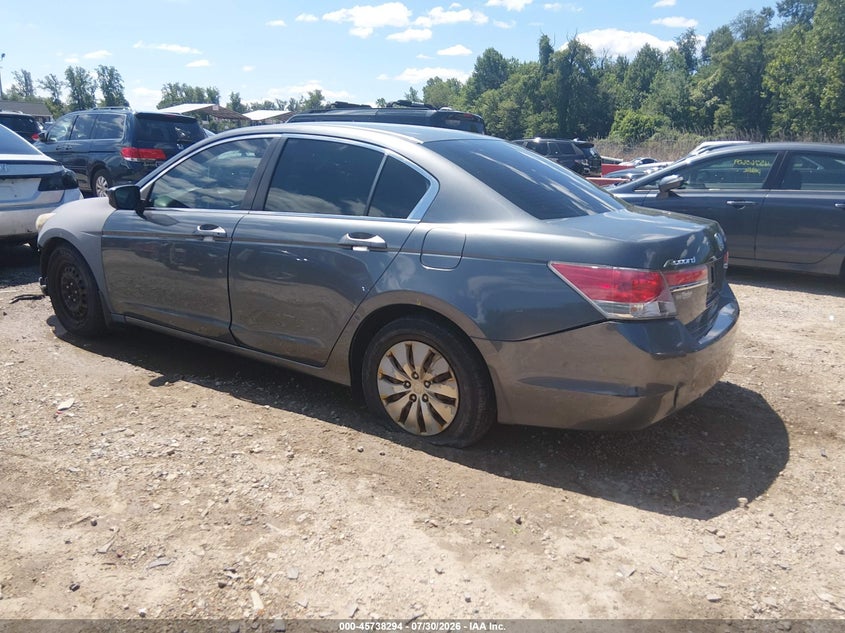 Vin: 1hgcp2f30ca079319, lot: 46236998, honda accord sdn lx 20123
