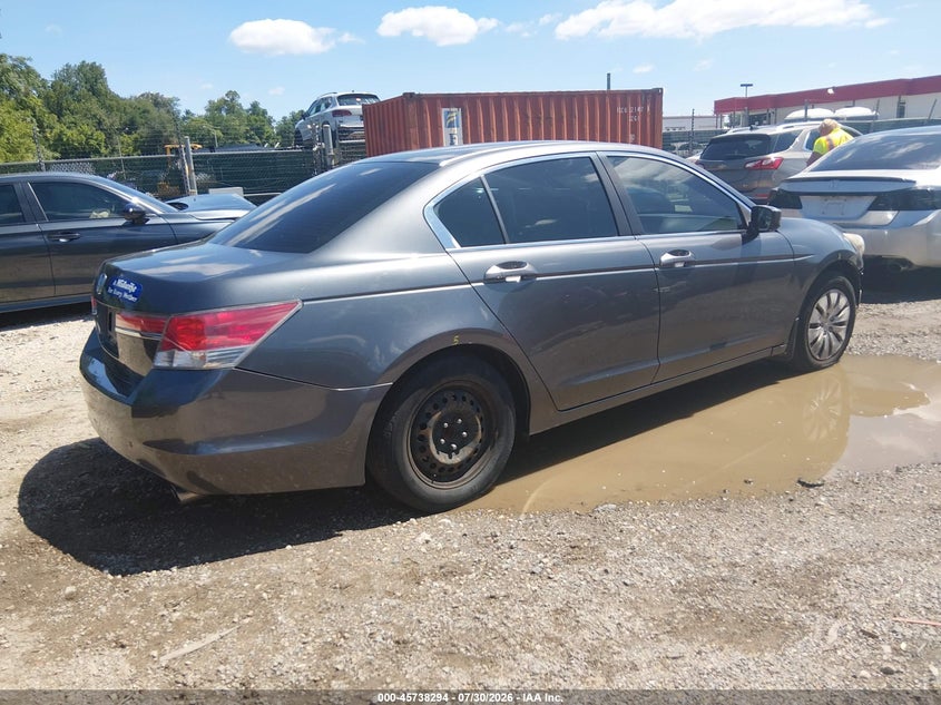 Vin: 1hgcp2f30ca079319, lot: 46236998, honda accord sdn lx 20124