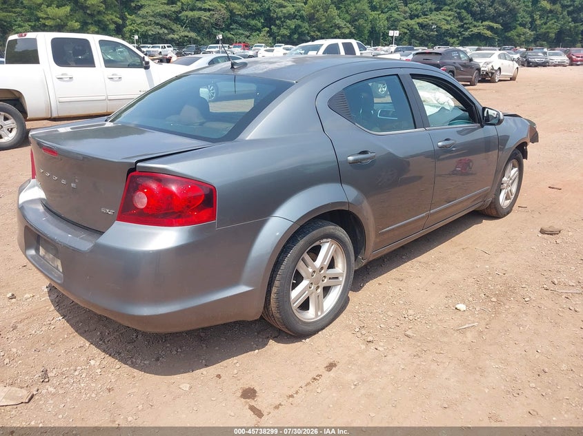 Vin: 1c3cdzcbxdn590840, lot: 46237002, dodge avenger sxt 20134