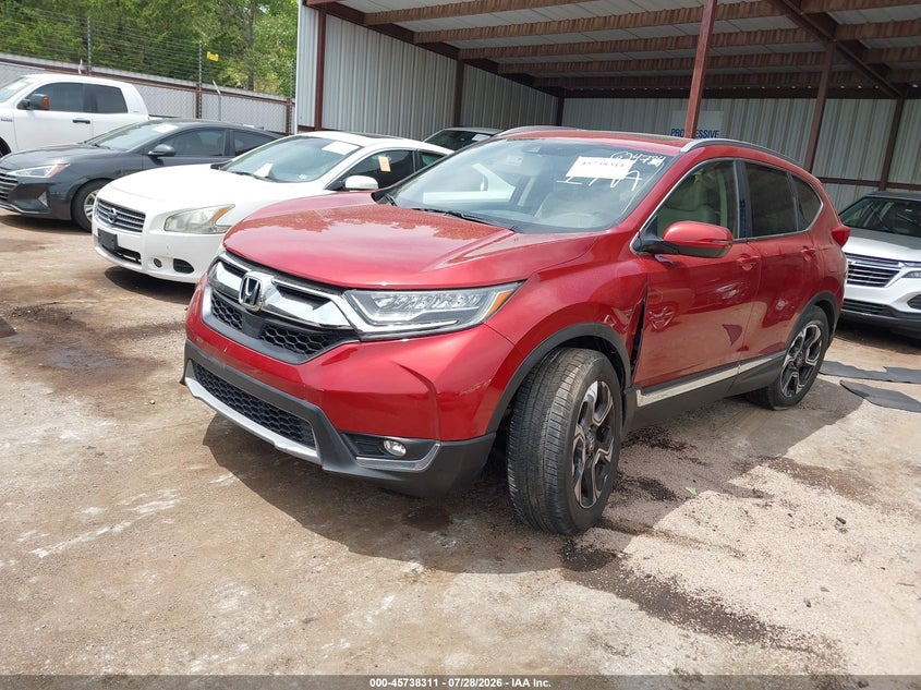 Vin: 2hkrw2h96jh624734, lot: 46237015, honda cr-v touring 20182