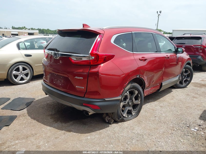 Vin: 2hkrw2h96jh624734, lot: 46237015, honda cr-v touring 20184