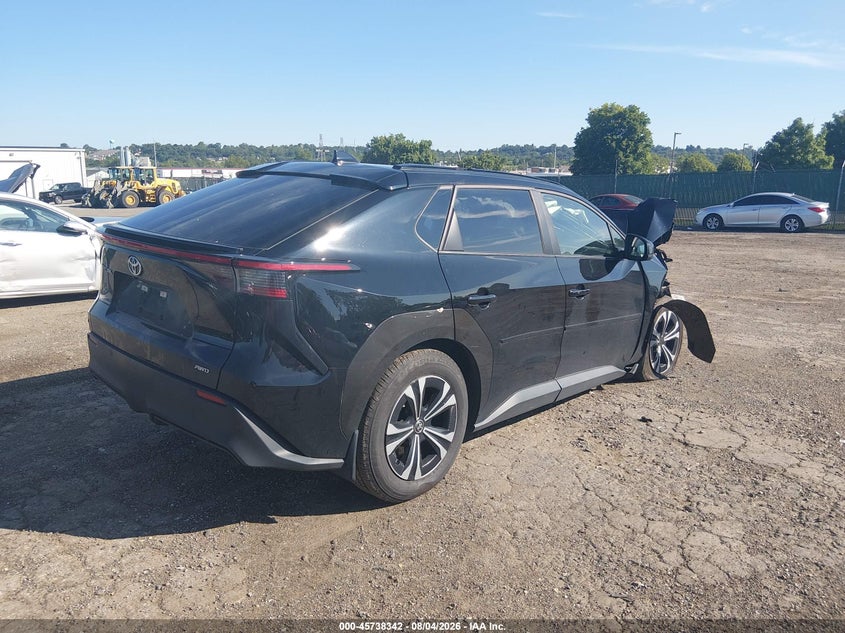 Vin: jtmababa7pa004223, lot: 46237046, toyota bz4x xle 20234