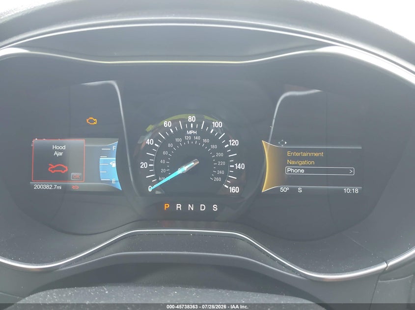 2017 FORD FUSION SEDAN 2.7L V-6 DI, DOHC, VVT, TURBO, 325HP