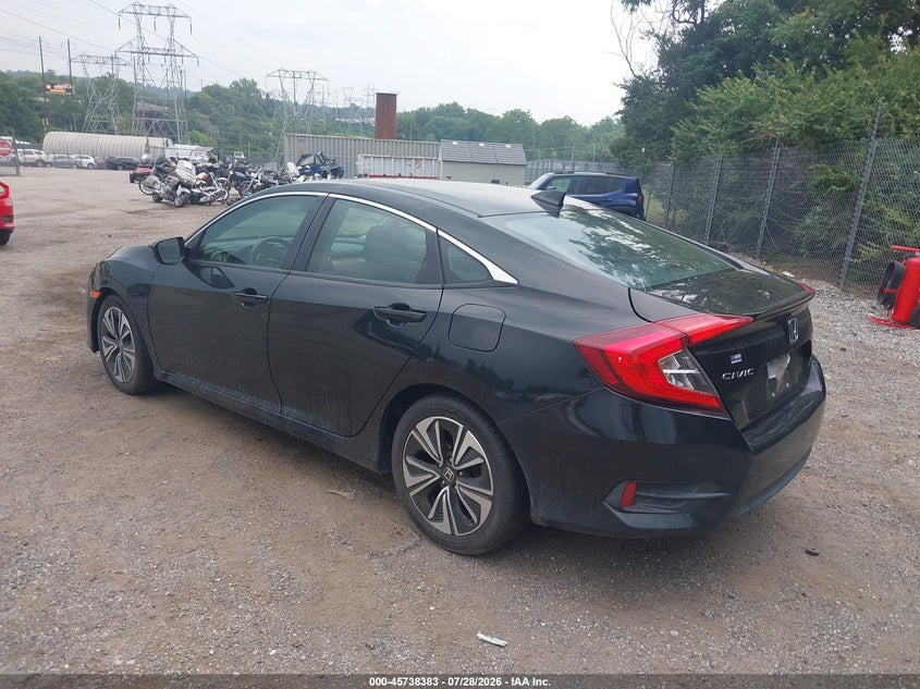 Vin: 19xfc1f71ge208580, lot: 46237087, honda civic ex-l 20163
