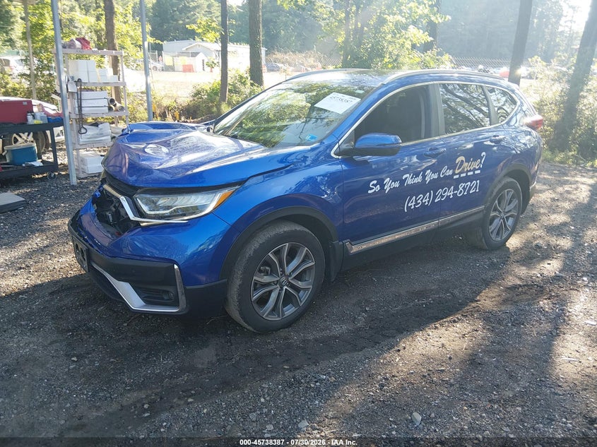 Vin: 7farw2h98ne053580, lot: 46237091, honda cr-v awd touring 20222