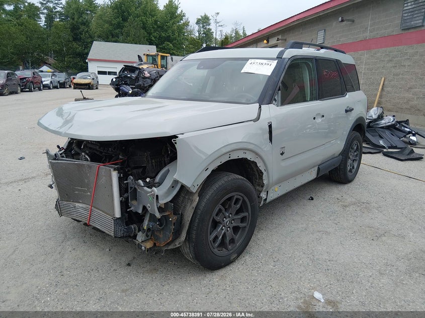 Vin: 3fmcr9b6xnre10042, lot: 46237094, ford bronco sport big bend 20222
