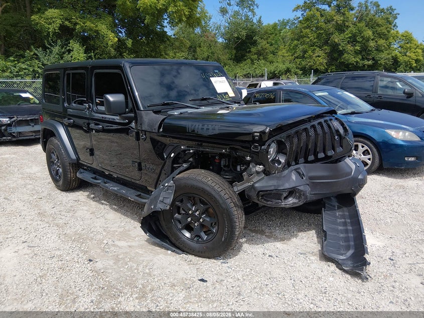 Vin: 1c4hjxdn7nw278168, lot: 46237129, jeep wrangler unlimited willys 4x4 20221