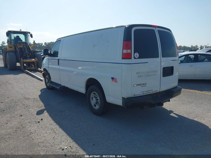Vin: 1gcwgfcf3f1259979, lot: 46237155, chevrolet express 2500 work van 20153