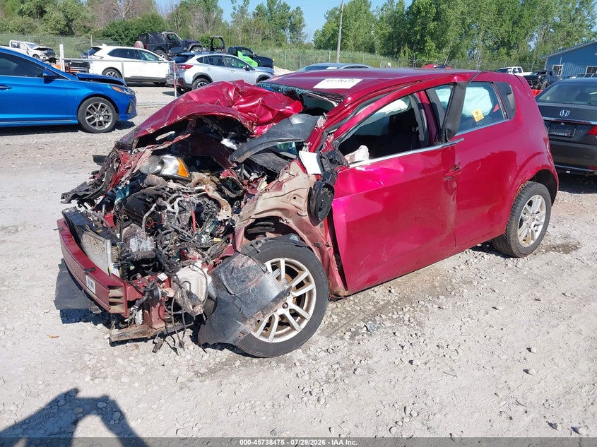 Vin: 1g1jc6sh3c4208073, lot: 46237179, chevrolet sonic 2lt 20122