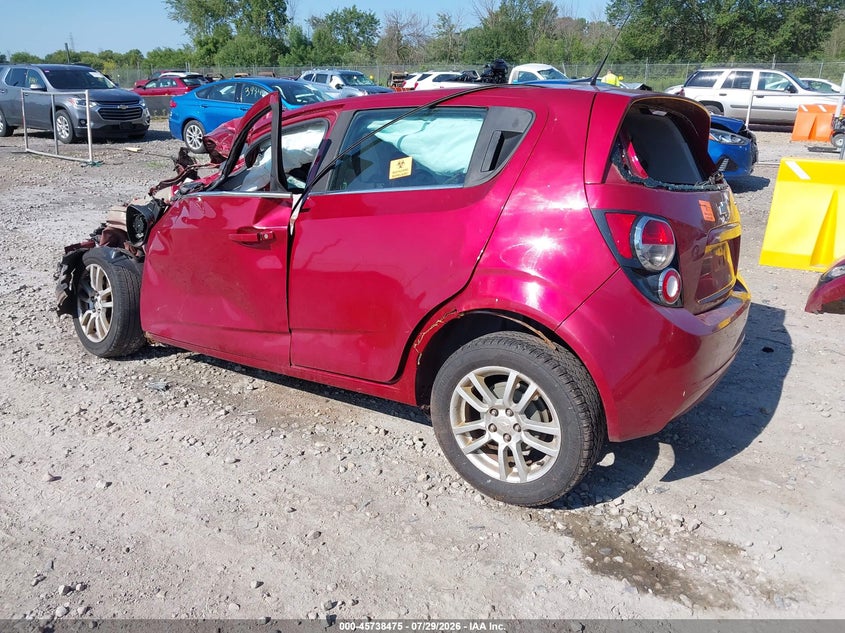 Vin: 1g1jc6sh3c4208073, lot: 46237179, chevrolet sonic 2lt 20123
