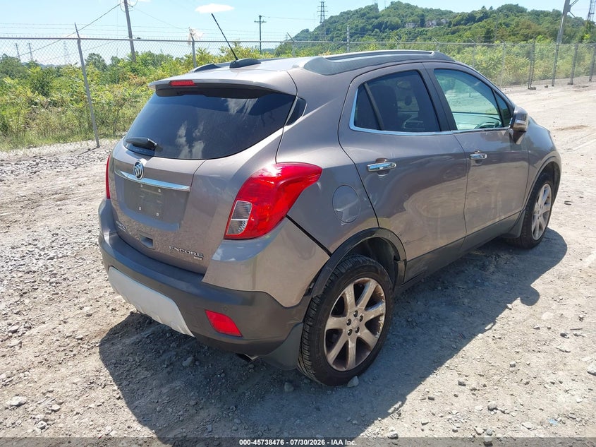 Vin: kl4cjhsbxfb187603, lot: 46237180, buick encore premium 20154