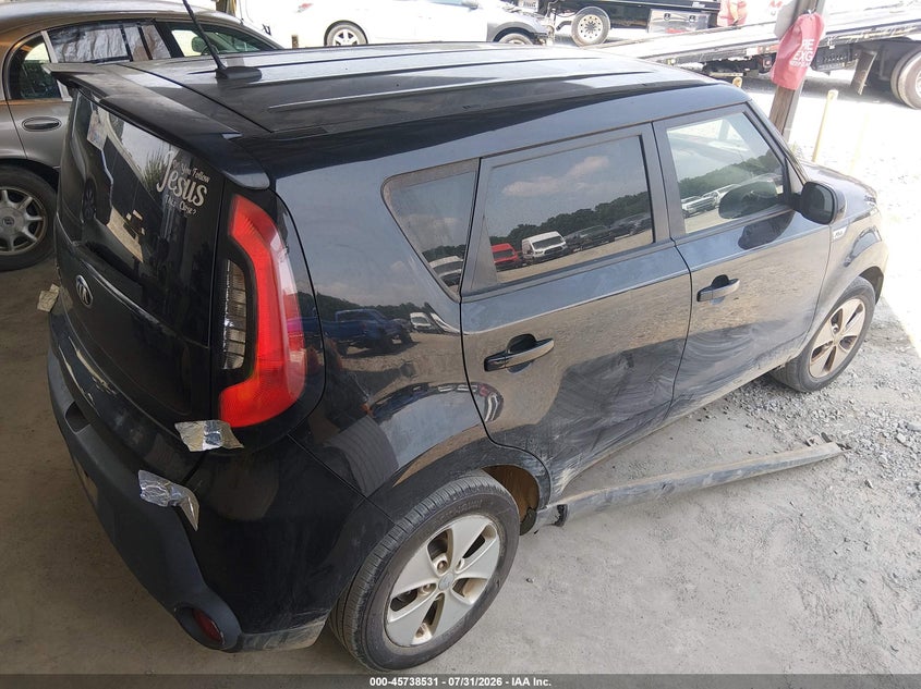 Vin: kndjn2a23f7791223, lot: 46237235, kia soul 20154