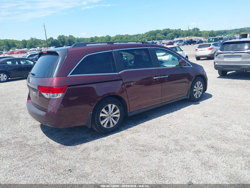 Vin: 5fnrl5h61fb003990, lot: 46237244, honda odyssey ex-l 20154