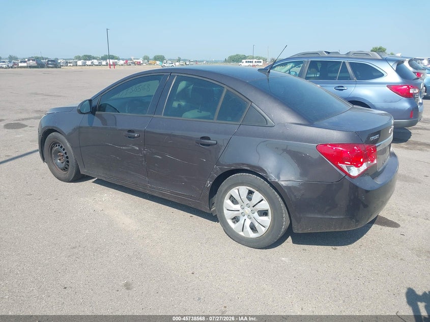 Vin: 1g1pa5sh9e7143743, lot: 46237272, chevrolet cruze ls auto 20143