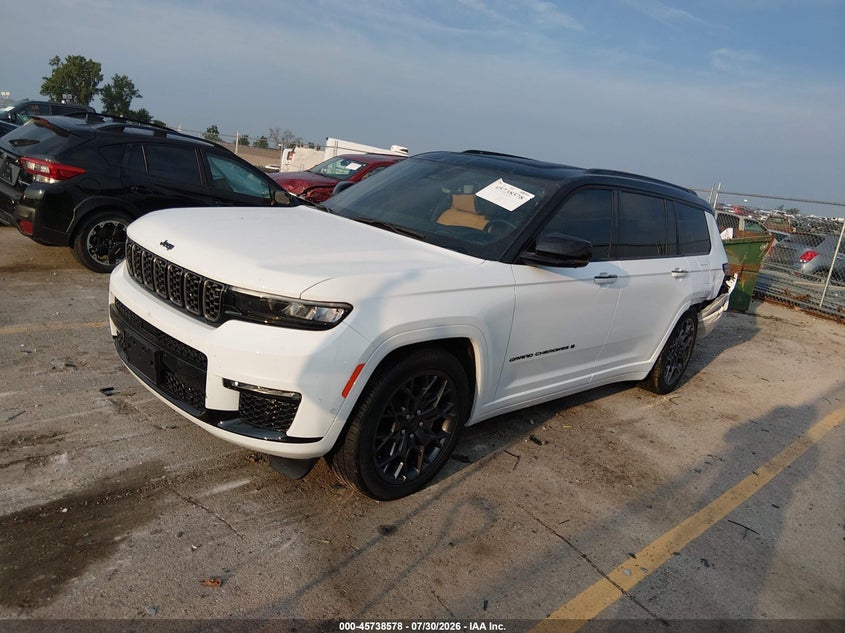 Vin: 1c4rjkeg8s8693670, lot: 46237282, jeep grand cherokee l summit reserve 4x4 20252